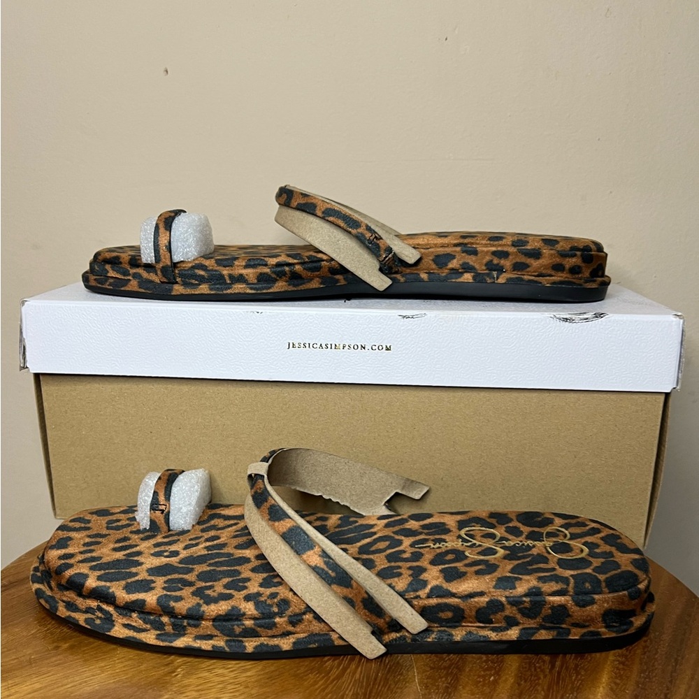 Jessica Simpson Leopard Print Sandals